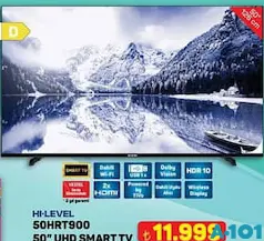 Hİ-LEVEL 50HRT900 50 İNÇ UHD SMART TV AKILLI TELEVİZYON